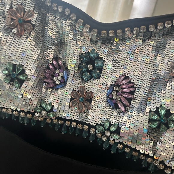 MAJORELLE chanse Black and Multicolor Sequin Mini Dress - Picture 4 of 5